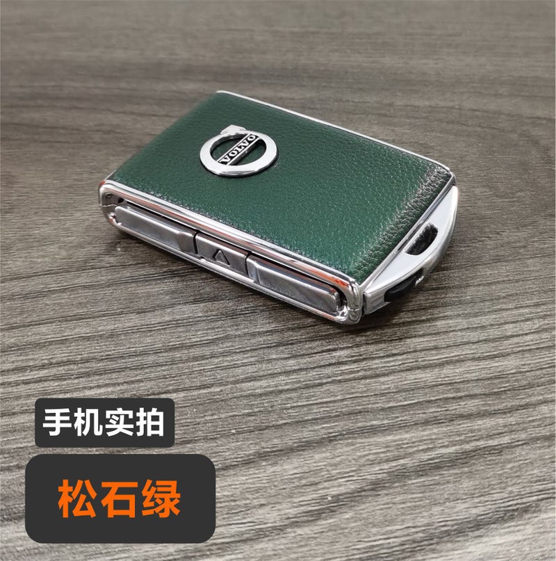 Suitable For Volvo Key Cover Genuine Leather Shell Xc60/S90/S60/Xc40/Xc90 Alloy Modification And Replacement - Image 1